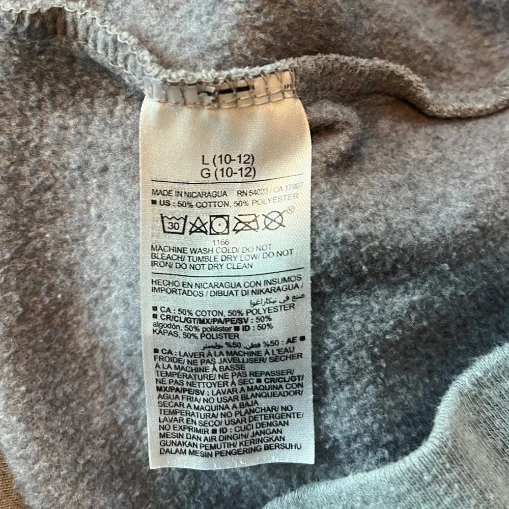 Old Navy Minecraft Grey Hoodie Sweatshirt, Unisex L (10-12)